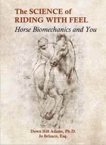 This mock-up cover for "The Science of Riding with Feel: Horse Biomechanics and You" is based on a sketch by Leonardo Da Vinci (1452-1519). The final cover will feature a re-drawn image of the same figure. Your support of the book project covers the cost for producing this artwork and the over 100 illustrations, diagrams, and photographs in the book.